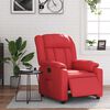 vidaXL Fauteuil inclinable électrique Rouge Similicuir