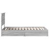vidaXL Lit de Rangement Gris Sonoma 90 x 190 cm Bois d'ing&eacute;nierie