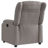 vidaXL Fauteuil inclinable &eacute;lectrique Taupe Tissu