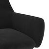 vidaXL Chaises &agrave; manger pivotantes lot de 4 Noir Velours