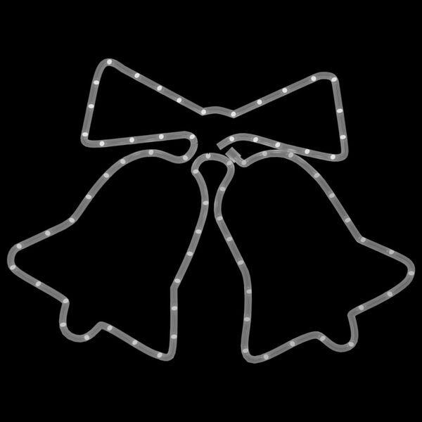 vidaXL Figurine de cloches de No&euml;l avec 72 LED 50x56 cm