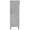 vidaXL Armoire &agrave; chaussures gris b&eacute;ton 30x35x105 cm bois d'ing&eacute;nierie