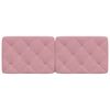 vidaXL Coussin de t&ecirc;te de lit rose 120 cm velours