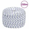 vidaXL Corde de bateau Blanc 6 mm 250 m Polypropyl&egrave;ne
