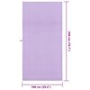 vidaXL Serviettes de sport 2 pcs Violet 200 x 100 cm