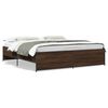 vidaXL Cadre de lit sans matelas ch&ecirc;ne marron 200x200 cm