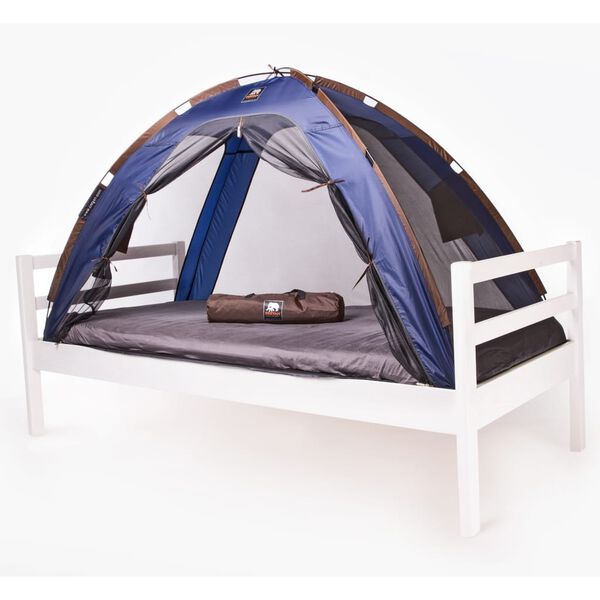 425421 DERYAN Mosquito Bed Tent 200x90x110 cm Blue