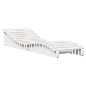 vidaXL Chaise longue blanc 205x60x31,5 cm bois massif de pin
