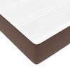 VidaXL Cadre de lit ottoman avec matelas marron 100x200 cm similicuir