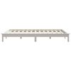 vidaXL Cadre de lit sans matelas blanc 200x200 cm bois massif