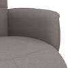 vidaXL Fauteuil inclinable avec repose-pieds taupe tissu