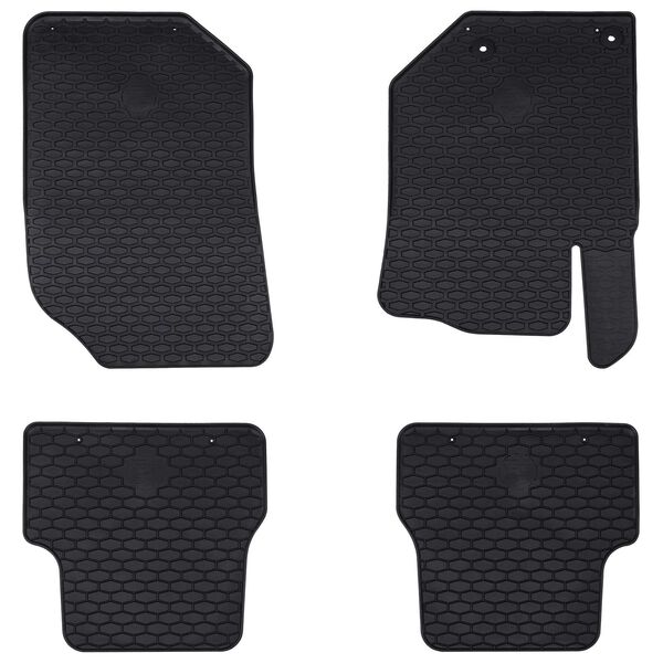 vidaXL Tapis de voiture 4 pcs Noir adapt&eacute; pour DS3 2019- Caoutchouc