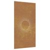 vidaXL Décoration murale jardin 105x55cm acier corten design du soleil