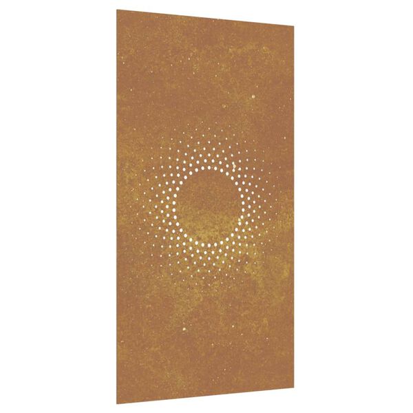 vidaXL Décoration murale jardin 105x55cm acier corten design du soleil