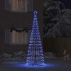 vidaXL Arbre de No&euml;l LED avec 800 LED avec support Bleu 400 cm Fer