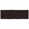 vidaXL Dessus de table bois massif trait&eacute; bordure assortie