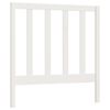 vidaXL T&ecirc;te de lit Blanc 95x4x100 cm Bois massif de pin