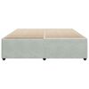 vidaXL Cadre de lit sans matelas gris clair 200x200 cm velours