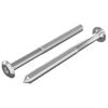 vidaXL Vis pour meubles 2 pi&egrave;ces Argent&eacute; M6 x 70 mm Acier
