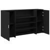vidaXL Bureau de réception Chêne noir 180 x 50 x 103,5 cm Bois d'ingénierie