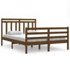 vidaXL Cadre de lit Marron miel Bois massif 140x200 cm