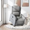 vidaXL Fauteuil inclinable électrique gris clair tissu