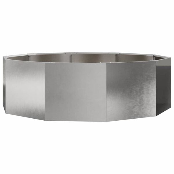 vidaXL Jardini&egrave;re Argent 120 x 120 x 35 cm Acier inoxydable