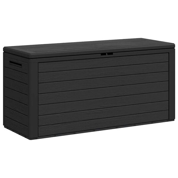 vidaXL Bo&icirc;te de rangement de jardin Anthracite 116x44x55 cm