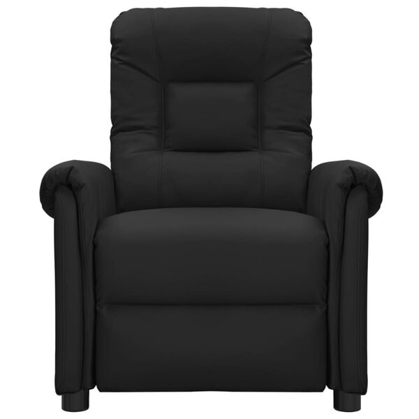 vidaXL Fauteuil électrique de massage Noir Similicuir