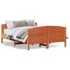 vidaXL Cadre de lit sans matelas cire marron 120x200cm bois pin massif