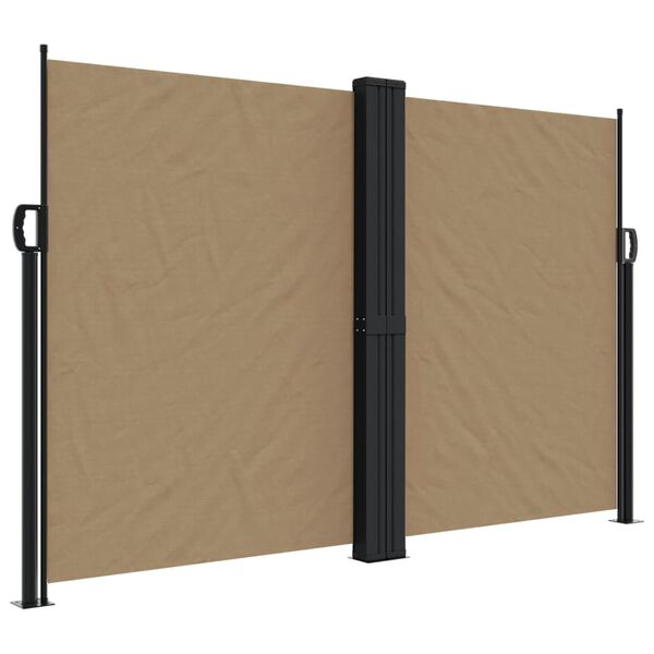 vidaXL Auvent lat&eacute;ral r&eacute;tractable taupe 160x600 cm
