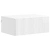 vidaXL Cabinet de chevet mural Blanc brillant 49 x 34,5 x 20 cm