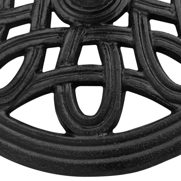 vidaXL Socle de parasol Noir 44x44x32 cm Fonte