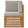 vidaXL Canap&eacute; d'angle ext&eacute;rieur Bois d'Acacia Massif Naturel