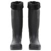 vidaXL Bottes de pluie avec chaussettes amovibles noir taille 40 PVC