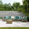 vidaXL Salon de jardin 7 pcs bois de pin impr&eacute;gn&eacute;