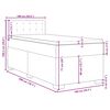 vidaXL Sommier &agrave; lattes de lit avec matelas Vert fonc&eacute; 100x200 cm
