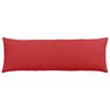 vidaXL Coussins de canapé 2 pcs Rouge 120 x 40 cm tissu