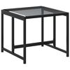 vidaXL Tabourets de jardin lot de 4 noir r&eacute;sine tress&eacute;e