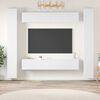 vidaXL Ensemble de meubles TV 6 pcs Blanc Bois d'ing&eacute;nierie