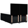 vidaXL Sommier &agrave; lattes de lit avec matelas Noir 140x190 cm Tissu