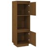 vidaXL Buffet haut Marron miel 38x35x117 cm Bois massif de pin