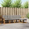vidaXL Ensemble de canap&eacute;s d'ext&eacute;rieur 5 pcs Gris Naturel et Clair
