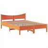 vidaXL Cadre de lit sans matelas cire marron 150x200cm bois pin massif