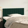 vidaXL T&ecirc;te de lit Vert fonc&eacute; 80x5x78/88 cm Velours