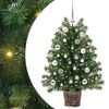 vidaXL Sapin de Noël artificiel avec 150 LED Vert 95 cm PE et PVC