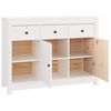vidaXL Buffet Blanc 100x35x74 cm Bois massif de pin