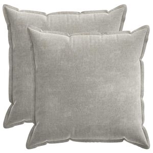 vidaXL Housse de coussin 2 pcs HOUTEN Gris clair 70 x 70 cm