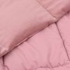 vidaXL Duvet d'hiver Matelass&eacute; Rose 140 x 220 cm Microfibre