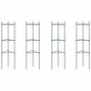vidaXL Cages &agrave; tomates 4 pcs 116 cm acier et PP